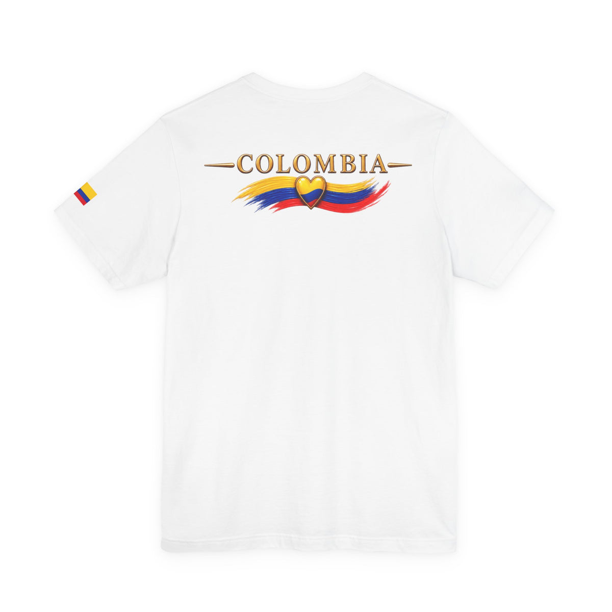 Camiseta Colombia Dorada – Guatapé Colombia | Diseño Turístico Premium con Bandera Colombiana | Colección Destinos de Colombia