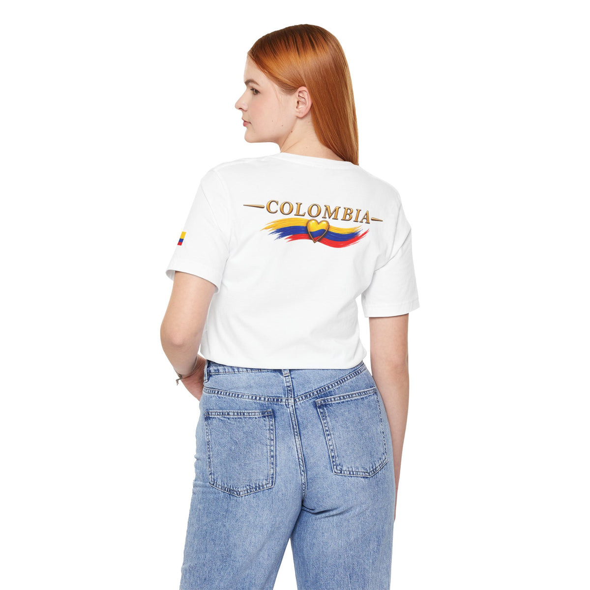 Camiseta Colombia Dorada – Cali Colombia | Diseño Turístico Premium con Bandera Colombiana | Colección Destinos de Colombia