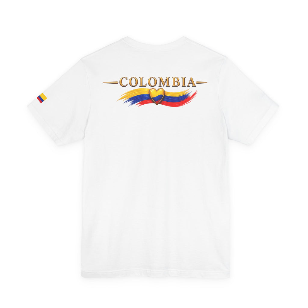 Camiseta Colombia Dorada – Cali Colombia | Diseño Turístico Premium con Bandera Colombiana | Colección Destinos de Colombia