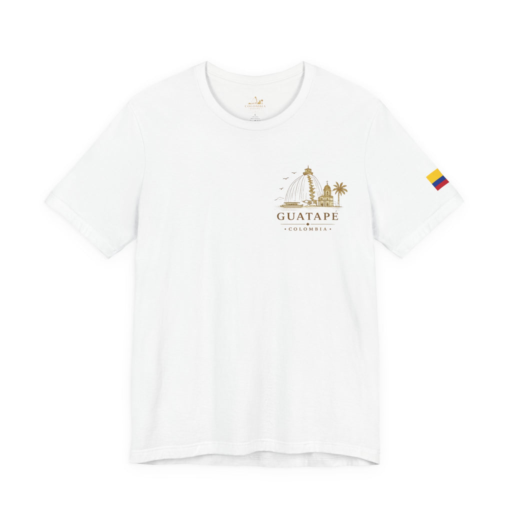 Guatapé Colombia™ | Camiseta Premium Unisex – Colombia Dorada T-Shirt