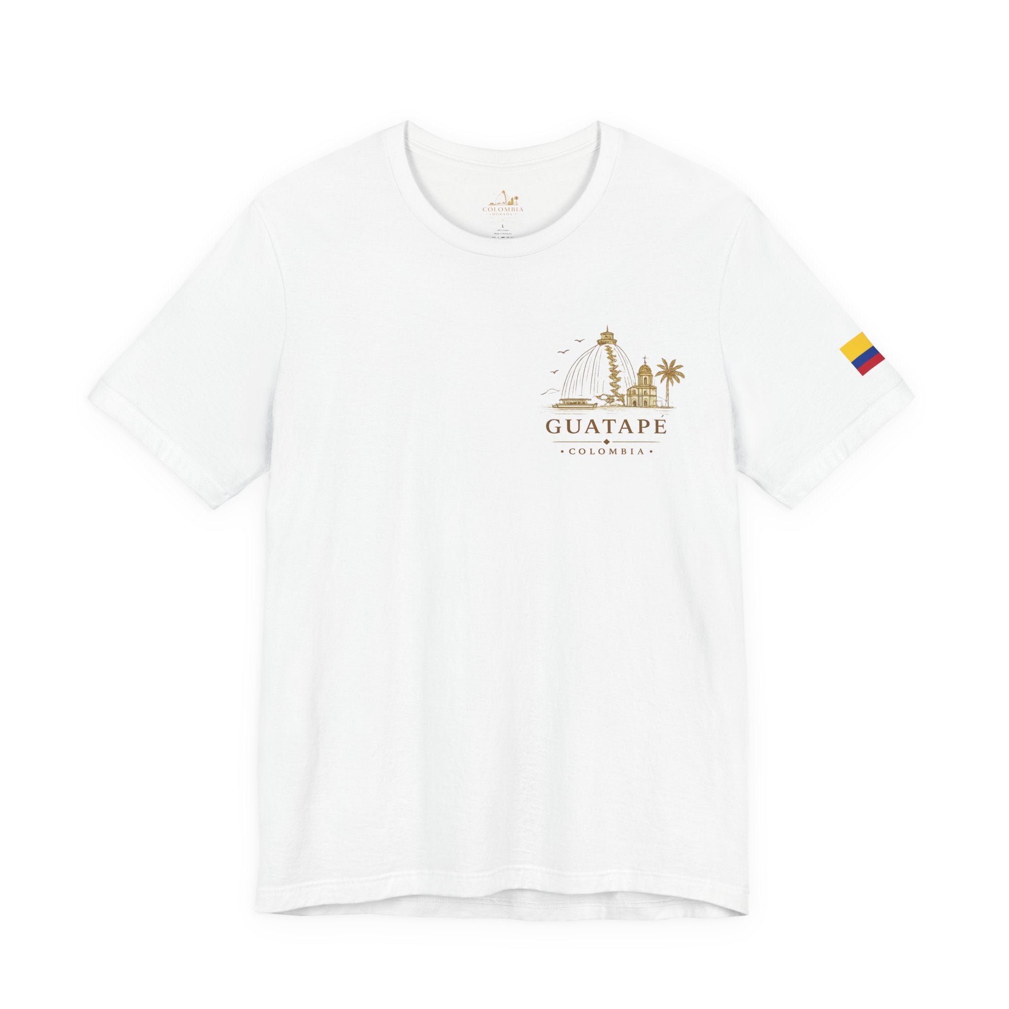 Guatapé Colombia™ | Camiseta Premium Unisex – Colombia Dorada T-Shirt