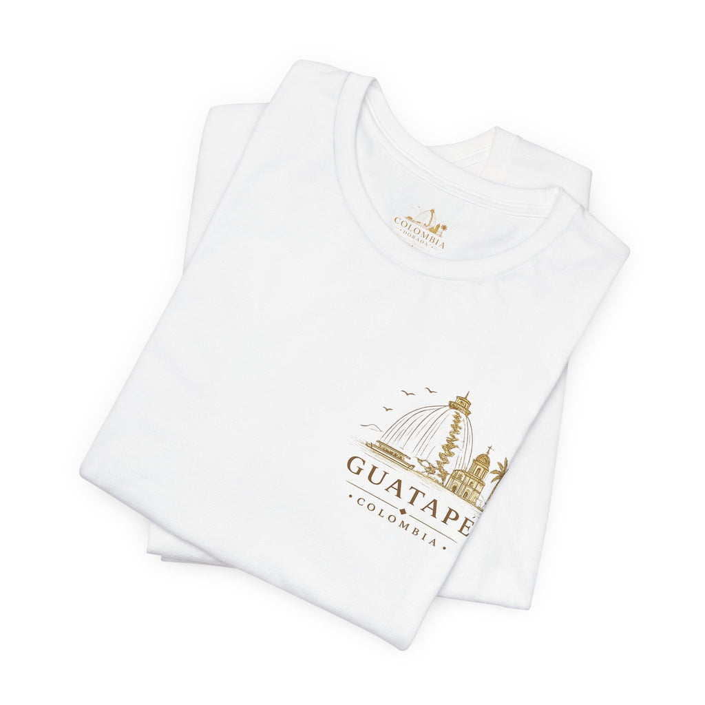 Guatapé Colombia™ | Camiseta Premium Unisex – Colombia Dorada T-Shirt