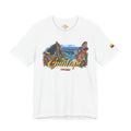 Camiseta Colombia Dorada – Guatapé Colombia | Diseño Turístico Premium con Bandera Colombiana | Colección Destinos de Colombia
