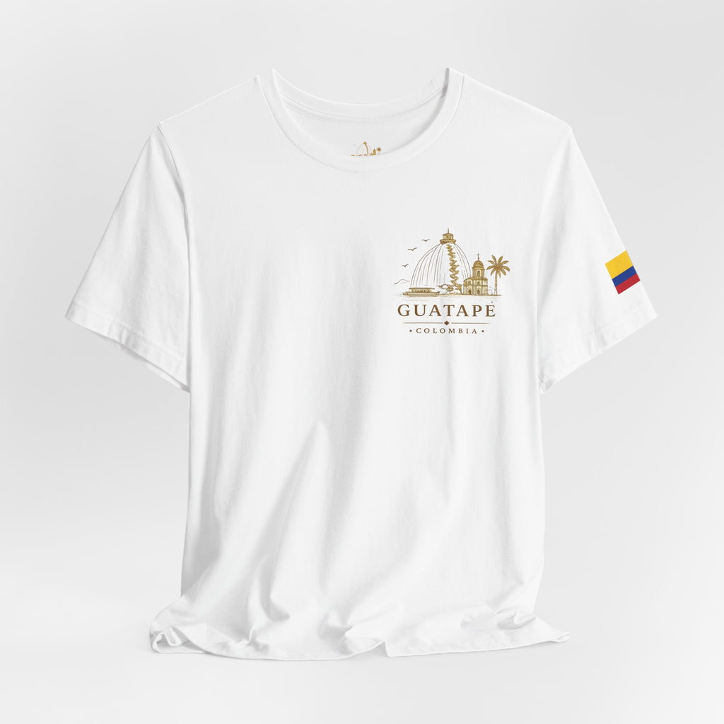 Guatapé Colombia™ | Camiseta Premium Unisex – Colombia Dorada T-Shirt
